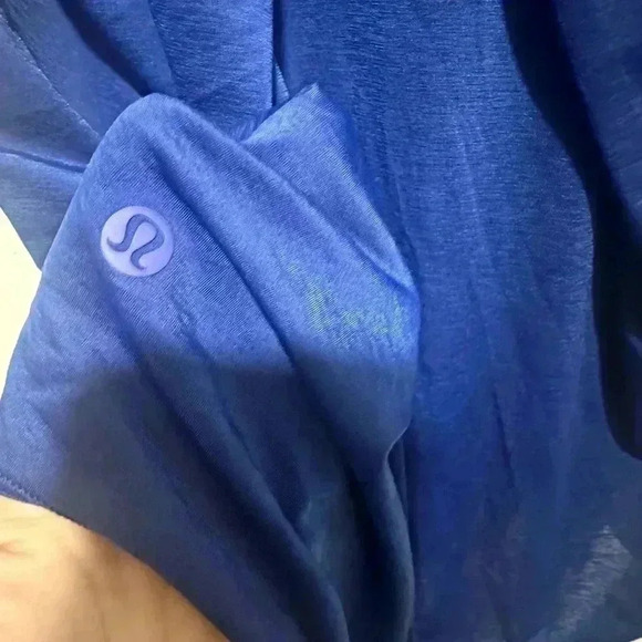 Lululemon Essential Tank Pleated Cobalt Blue Size S/M NWOT - Picture 5 of 5